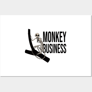 Monkey Business Skeleton Posters and Art